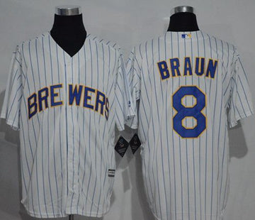 Ryan Braun Milwaukee Brewers white jersey