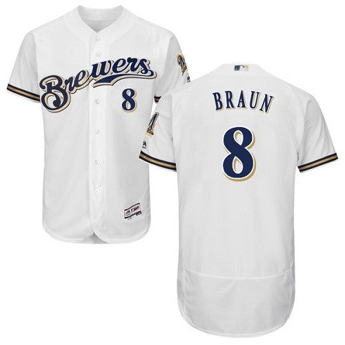 Ryan Braun Milwaukee Brewers white jersey