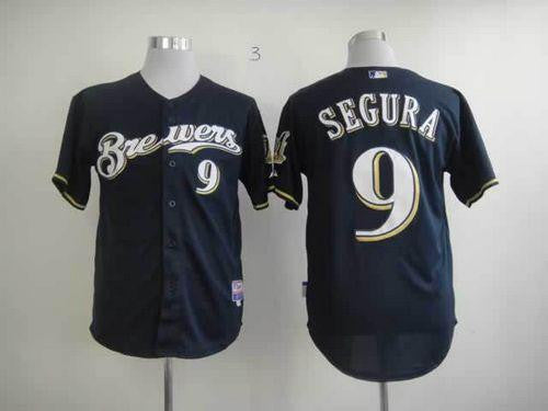 Jean Segura Milwaukee Brewers blue jersey
