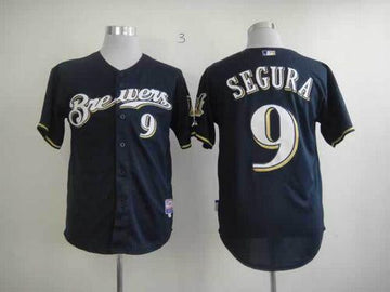 Jean Segura Milwaukee Brewers blue jersey