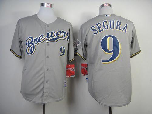 Jean Segura Milwaukee Brewers grey jersey
