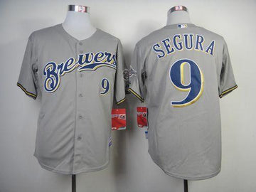 Jean Segura Milwaukee Brewers grey jersey