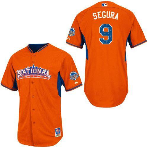 Brewers Jean Segura National League All-Star orange All-Star jersey