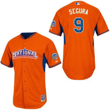 Brewers Jean Segura National League All-Star orange All-Star jersey