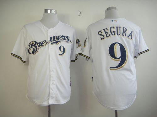 Jean Segura Milwaukee Brewers white jersey