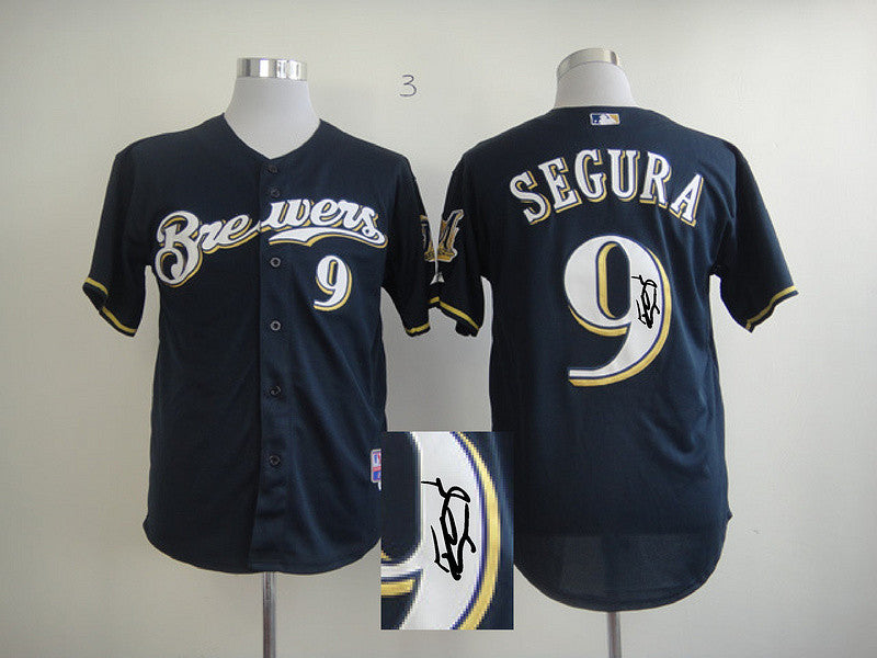 Segura Milwaukee Brewers blue jersey