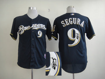 Segura Milwaukee Brewers blue jersey