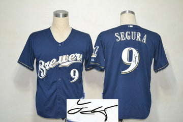 Segura Milwaukee Brewers blue jersey