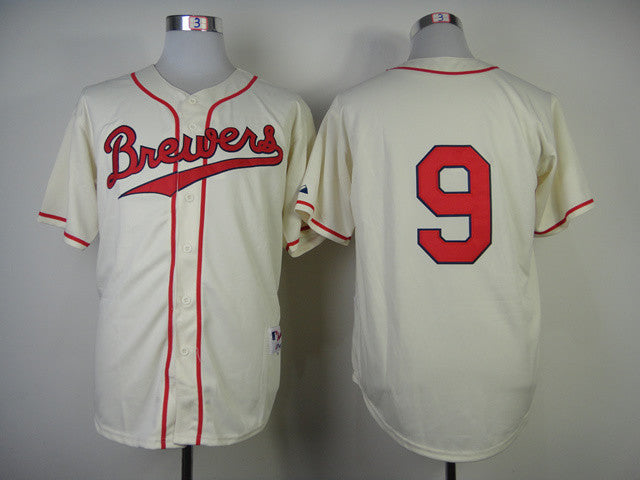 Segura Milwaukee Brewers cream jersey