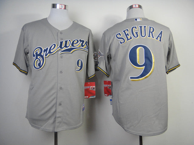 Segura Milwaukee Brewers grey jersey