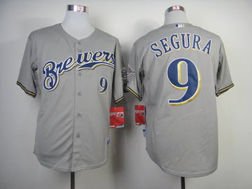 Segura Milwaukee Brewers grey jersey