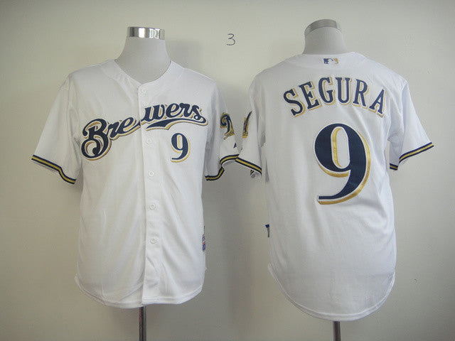 Segura Milwaukee Brewers white jersey