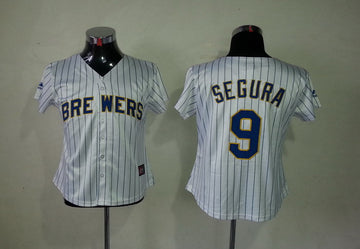 Segura Milwaukee Brewers white jersey