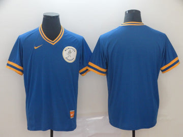 Custom Milwaukee Brewers royal Throwback jersey