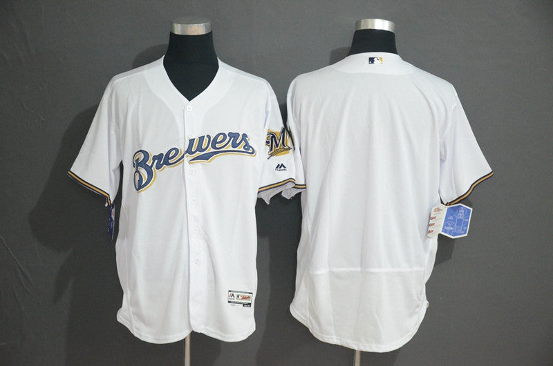 Custom Milwaukee Brewers white jersey