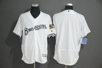 Custom Milwaukee Brewers white jersey