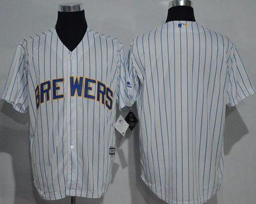 Blank White Milwaukee Brewers blue jersey