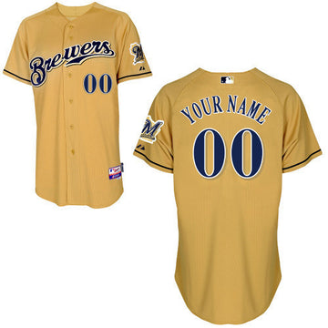 Milwaukee Brewers gold jersey