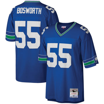 Brian Bosworth Seattle Seahawks royal jersey