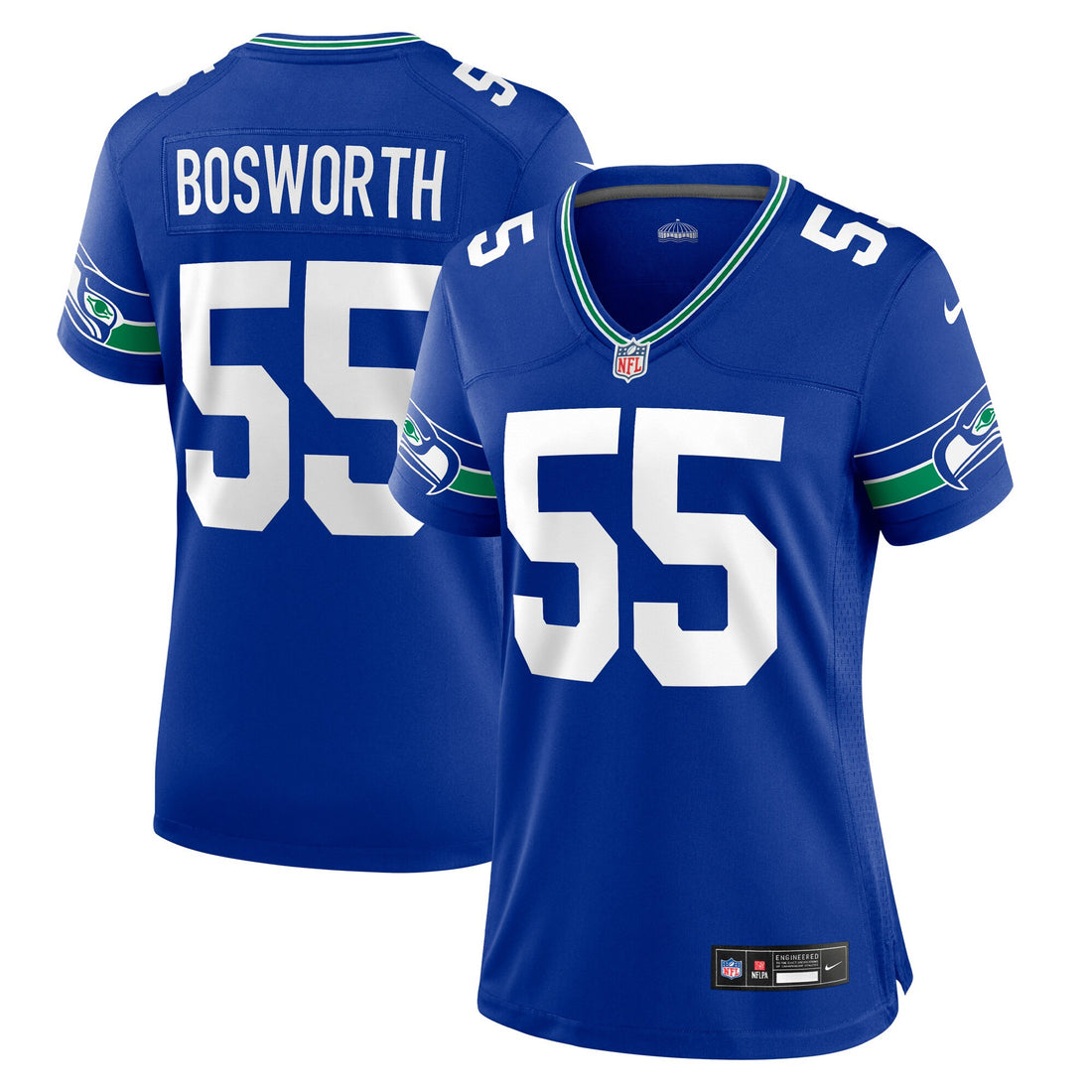 Brian Bosworth Seattle Seahawks royal Throwback jersey