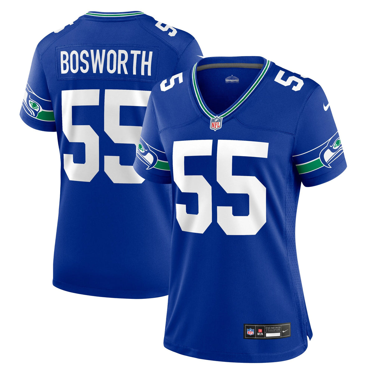 Brian Bosworth Seattle Seahawks royal Throwback jersey
