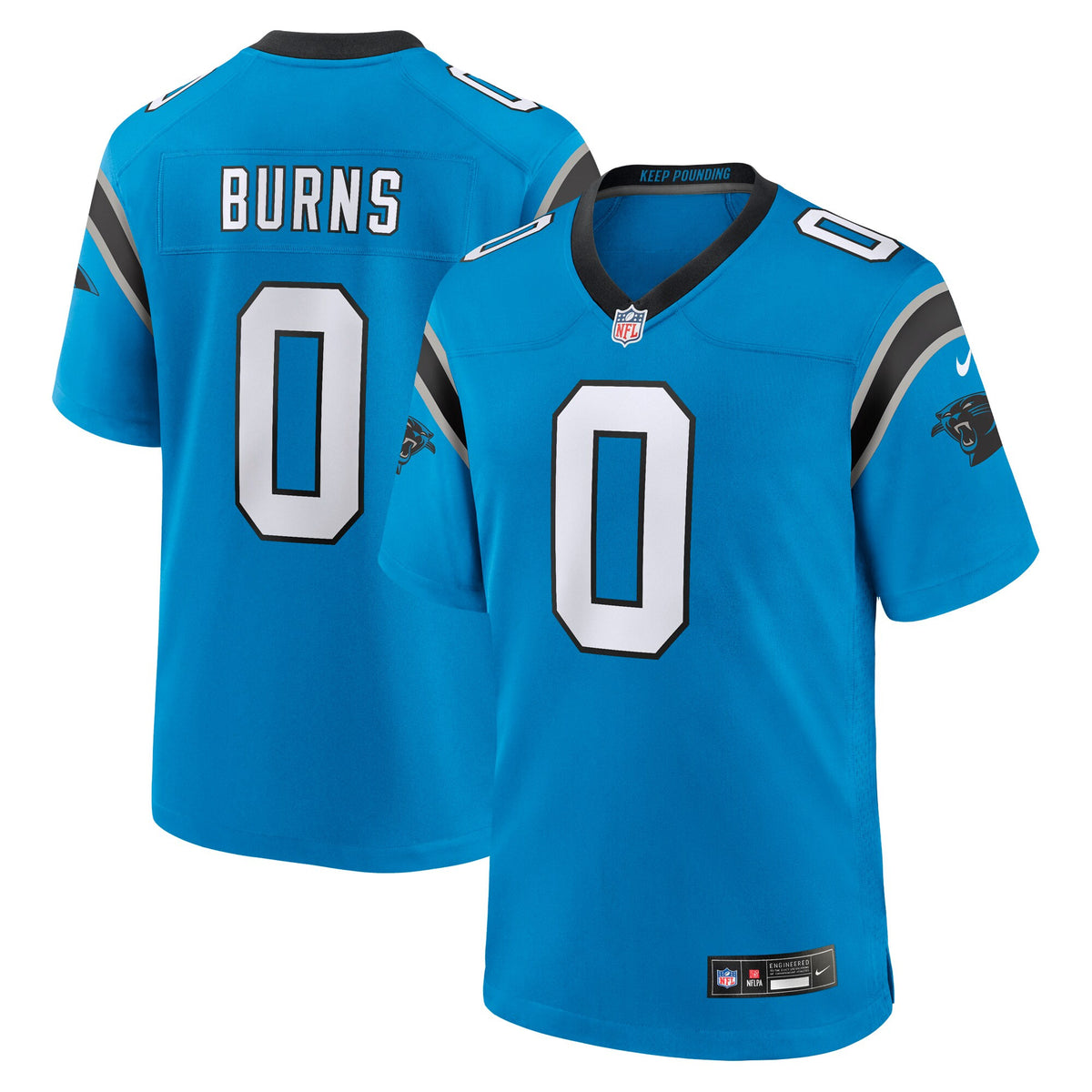 Brian Burns Carolina Panthers blue Alternate jersey