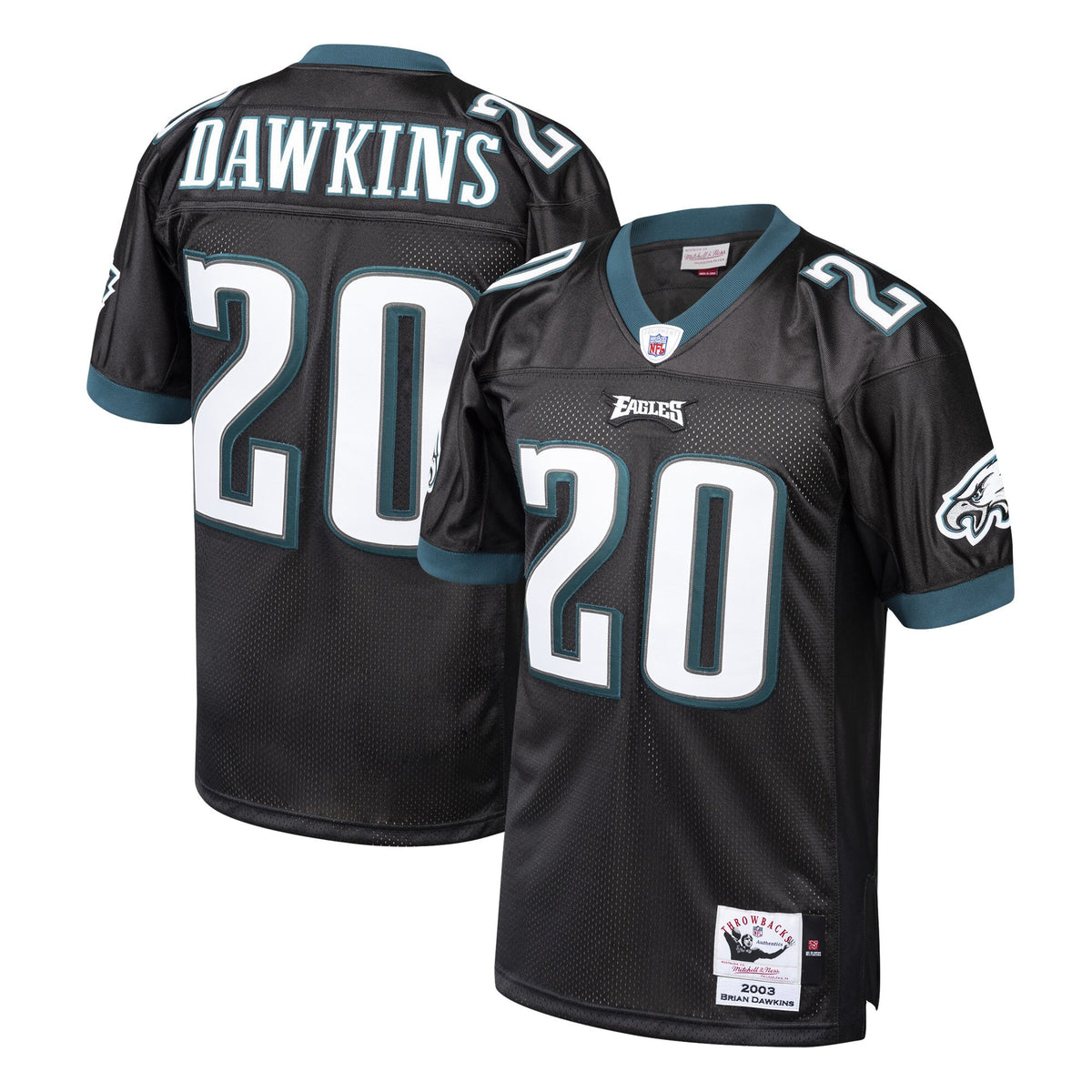 Brian Dawkins Philadelphia Eagles black Throwback jersey
