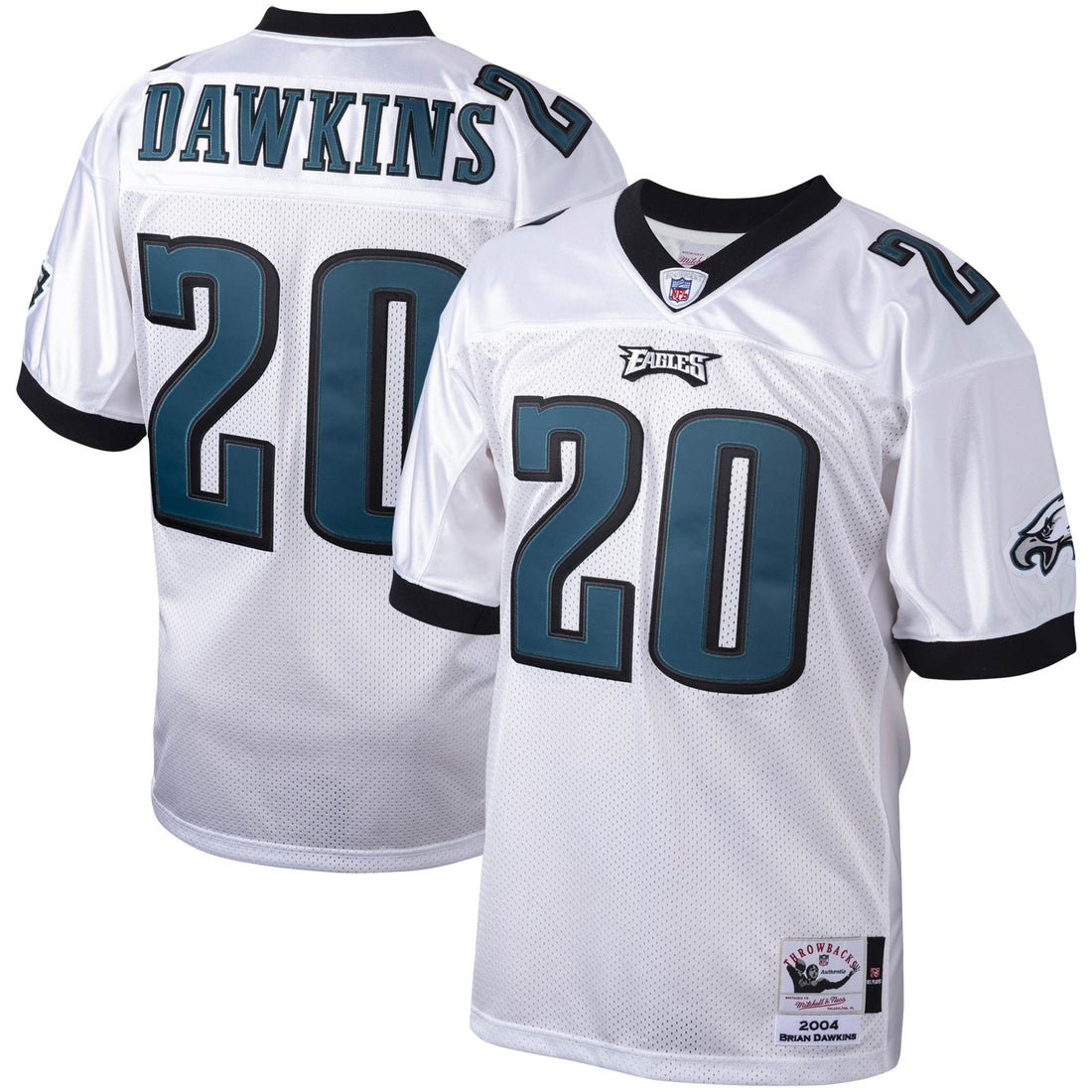 Brian Dawkins Philadelphia Eagles white Throwback jersey