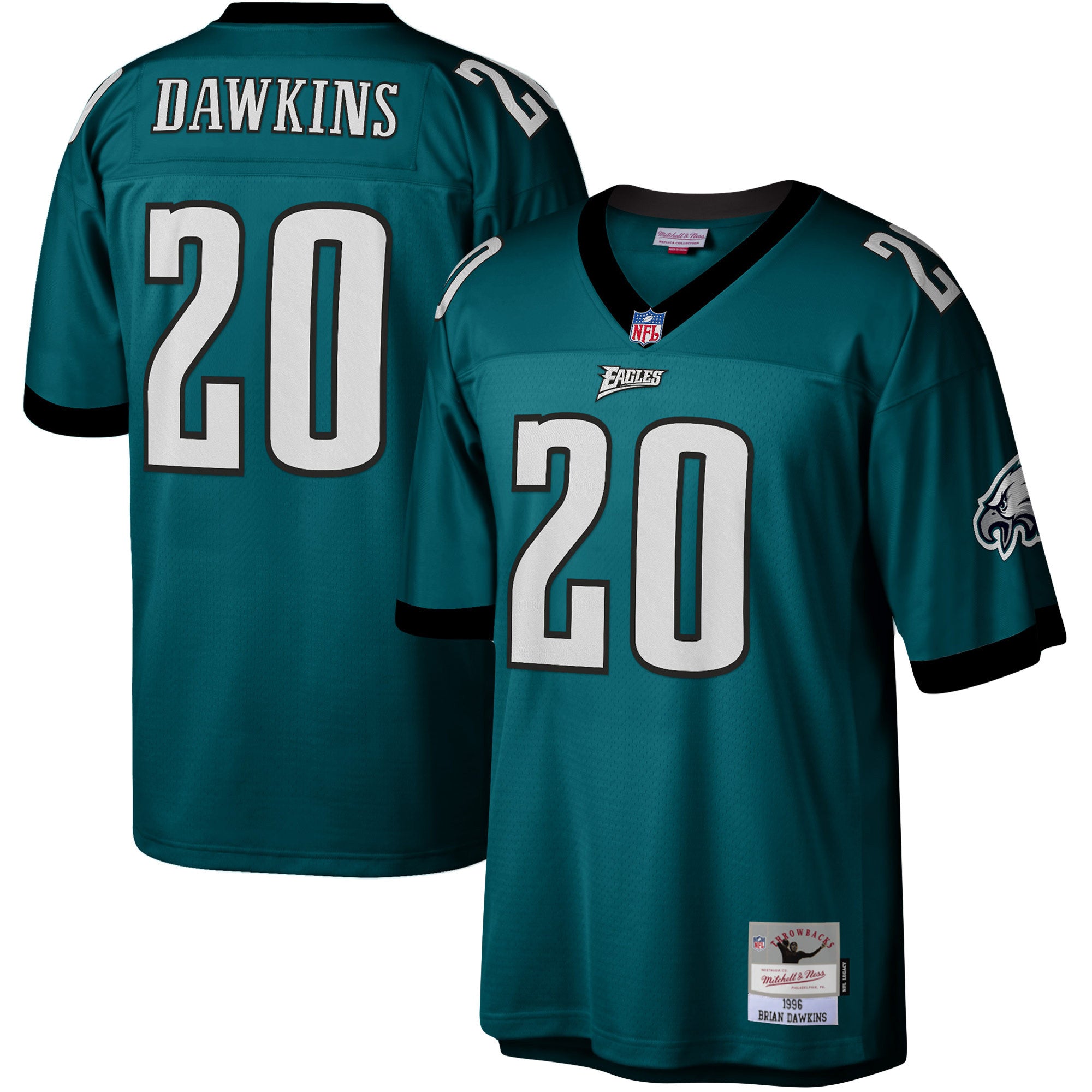 Brian Dawkins Philadelphia Eagles green jersey