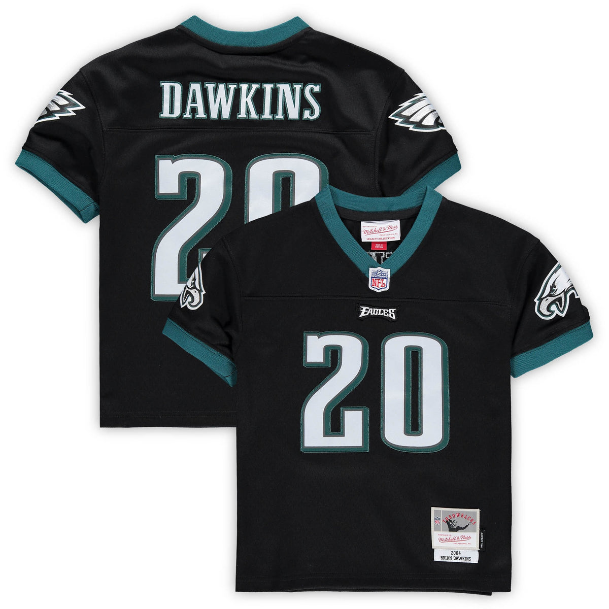 Brian Dawkins Preschool Philadelphia Eagles black jersey