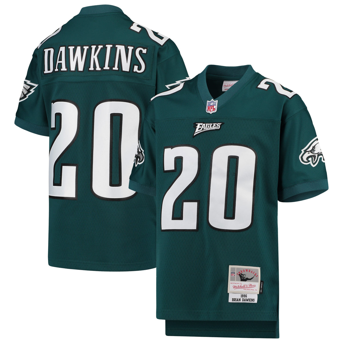 Brian Dawkins Philadelphia Eagles green jersey