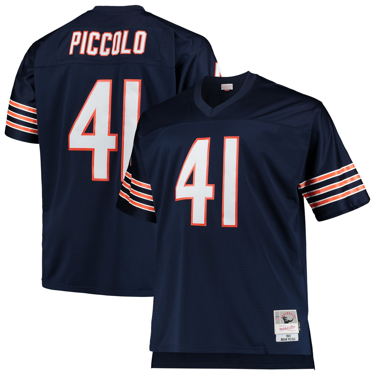 Brian Piccolo Chicago Bears navy jersey