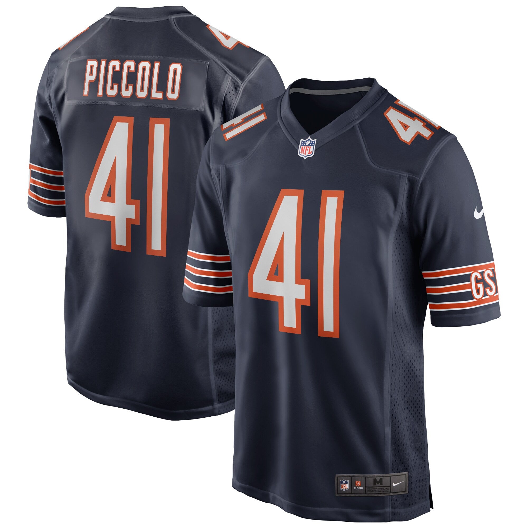 Brian Piccolo Chicago Bears navy Game jersey
