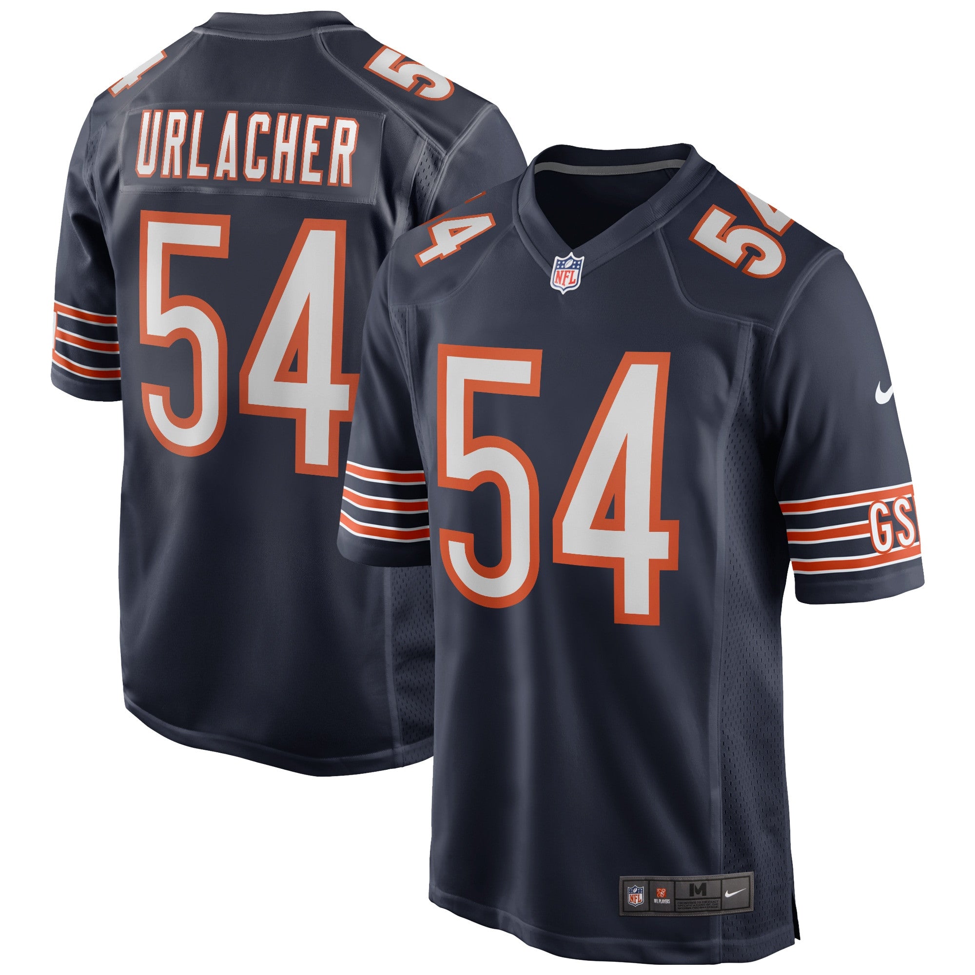Brian Urlacher Chicago Bears navy Game jersey