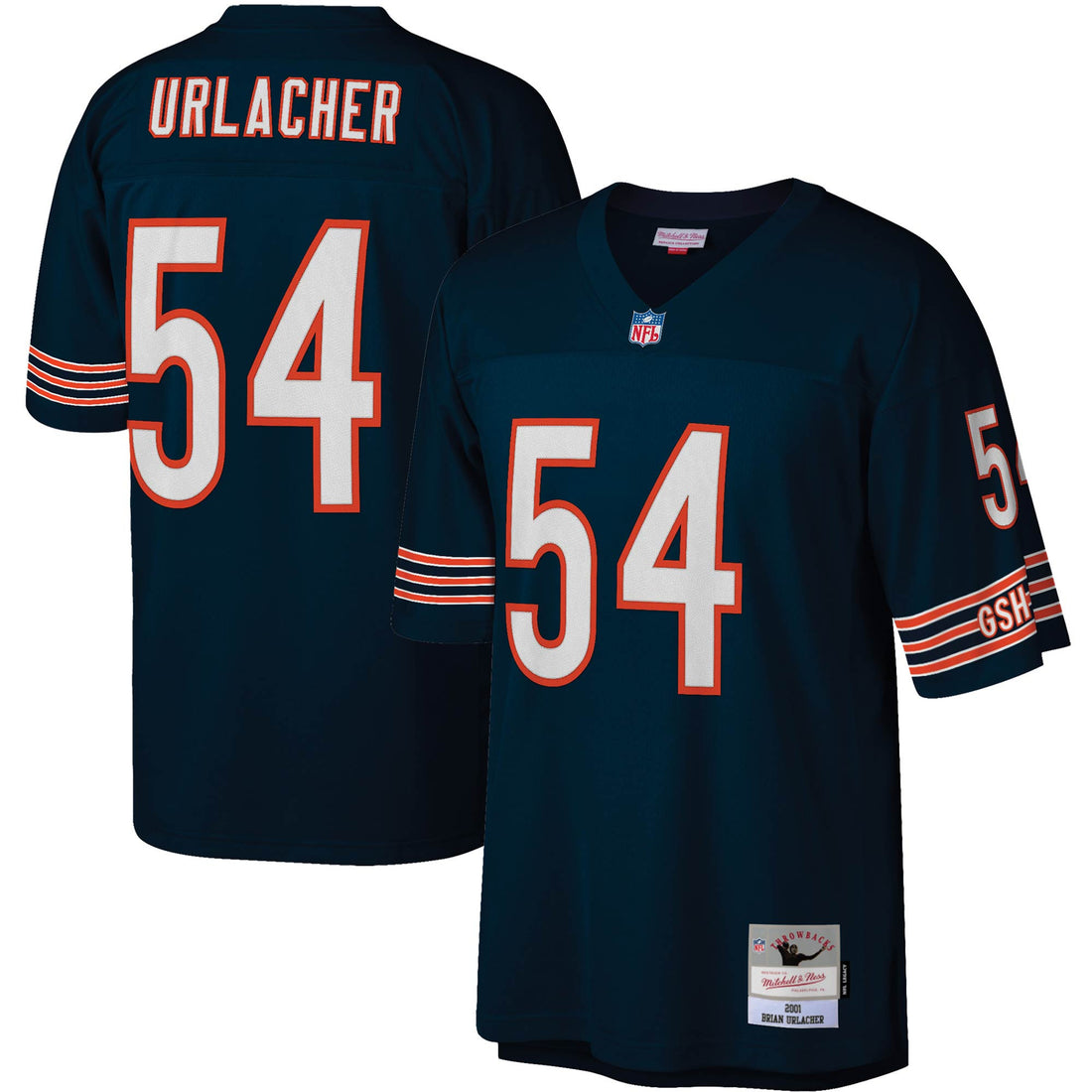 Brian Urlacher Chicago Bears navy jersey