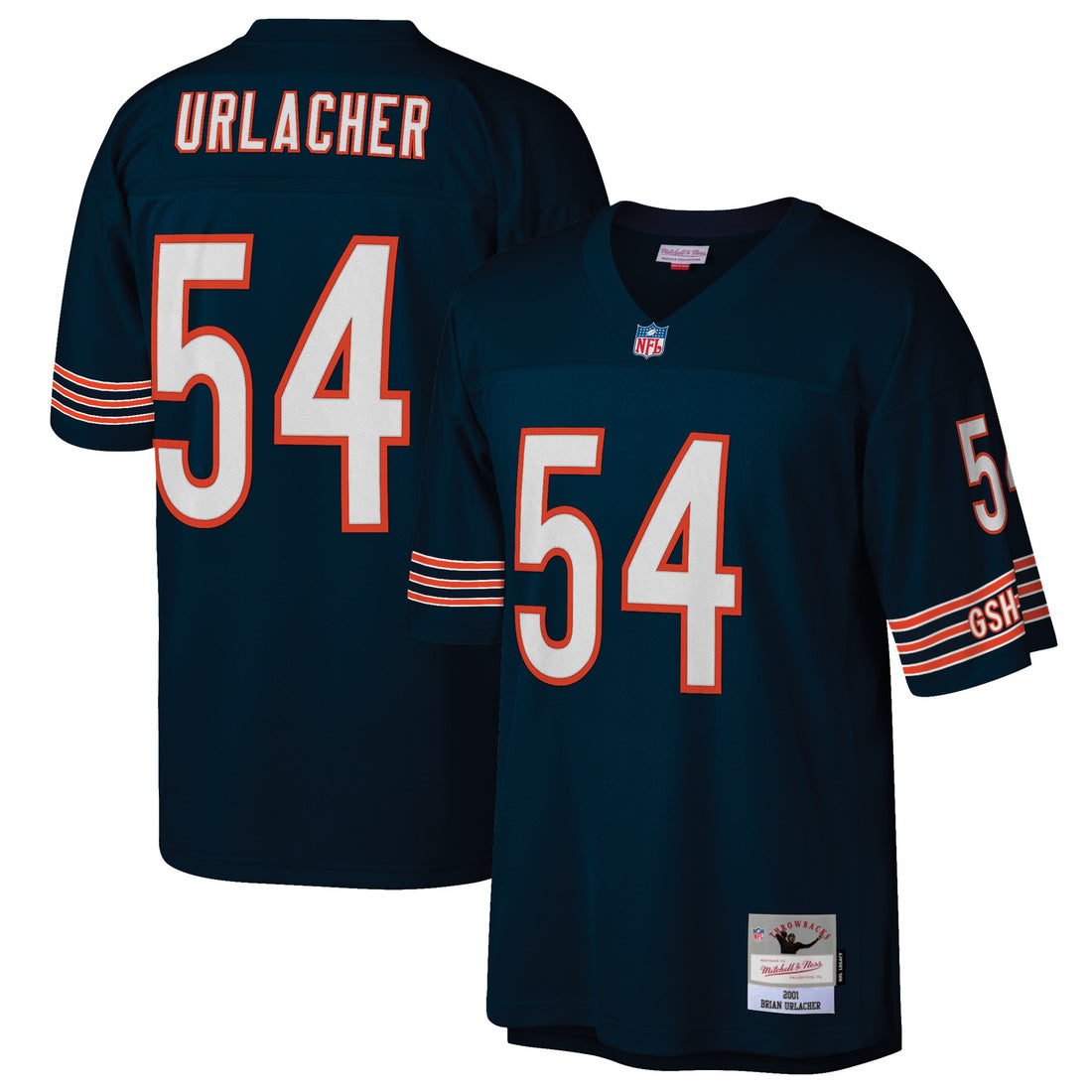 Brian Urlacher Chicago Bears navy jersey