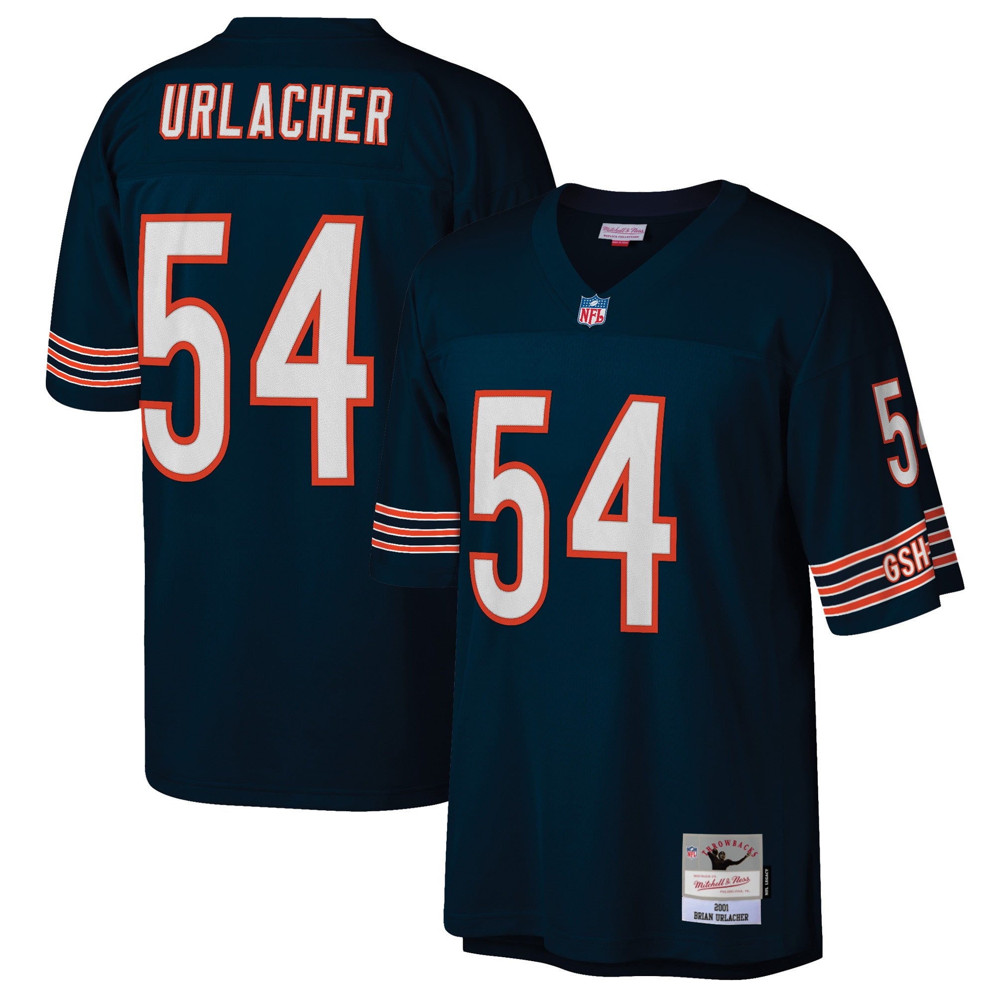 Brian Urlacher Chicago Bears navy jersey