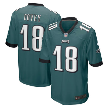 Britain Covey Philadelphia Eagles green Game jersey