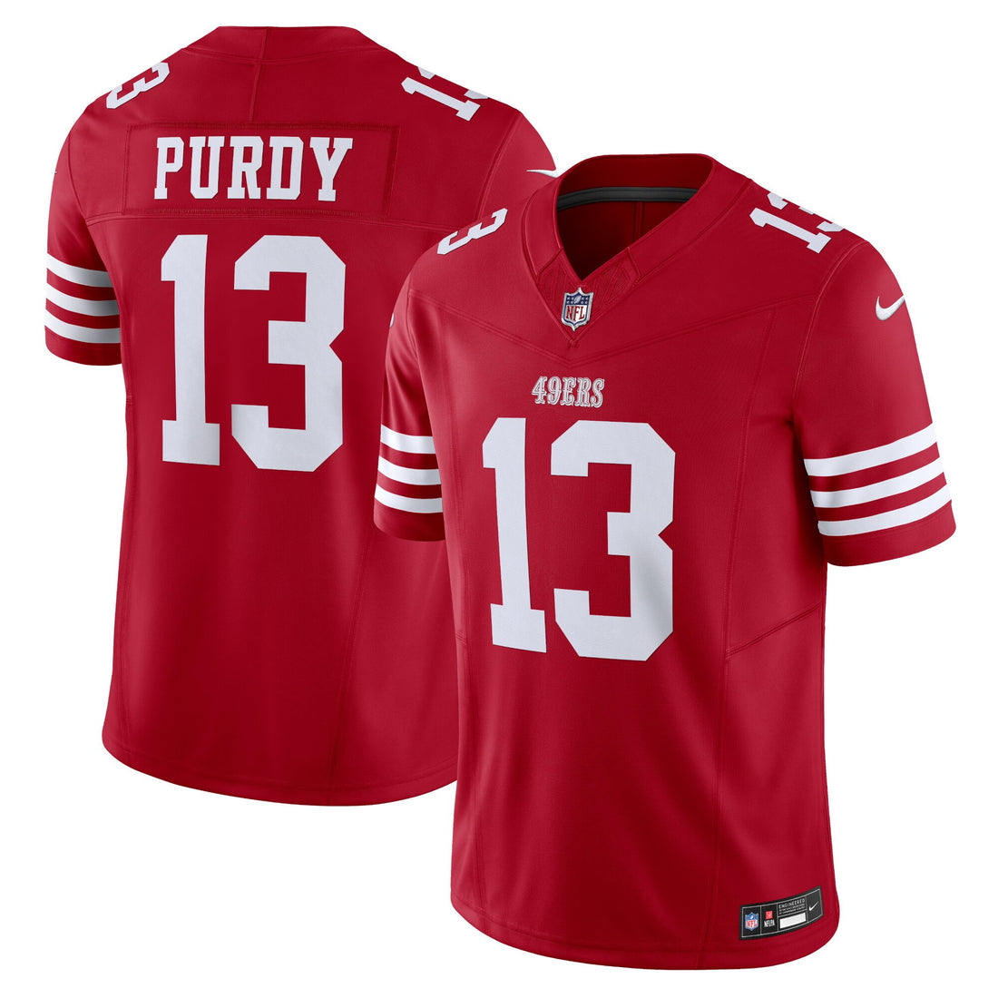 Brock Purdy San Francisco 49ers scarlet Vapor jersey