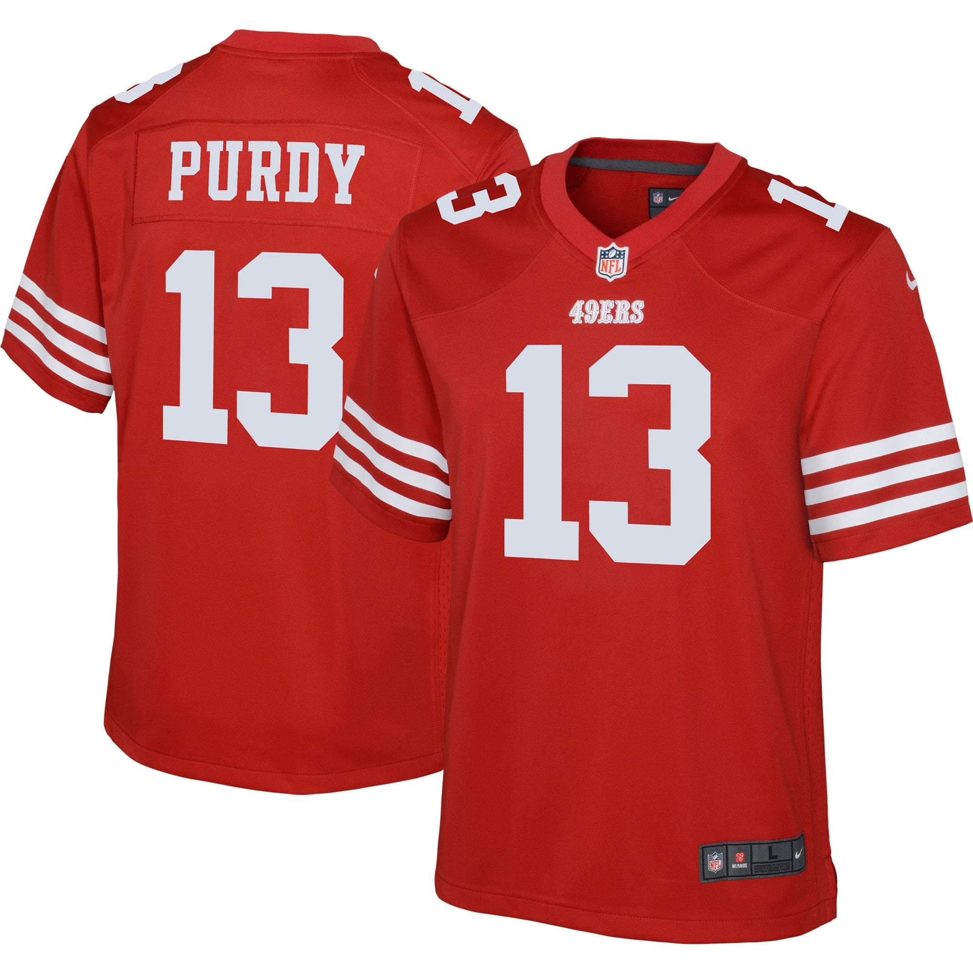Brock Purdy San Francisco 49ers scarlet jersey
