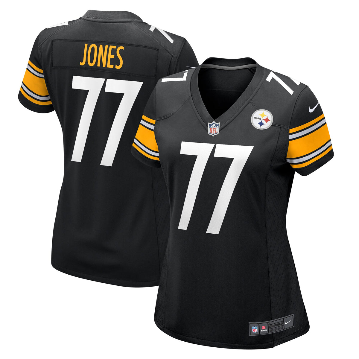 Broderick Jones Pittsburgh Steelers black jersey
