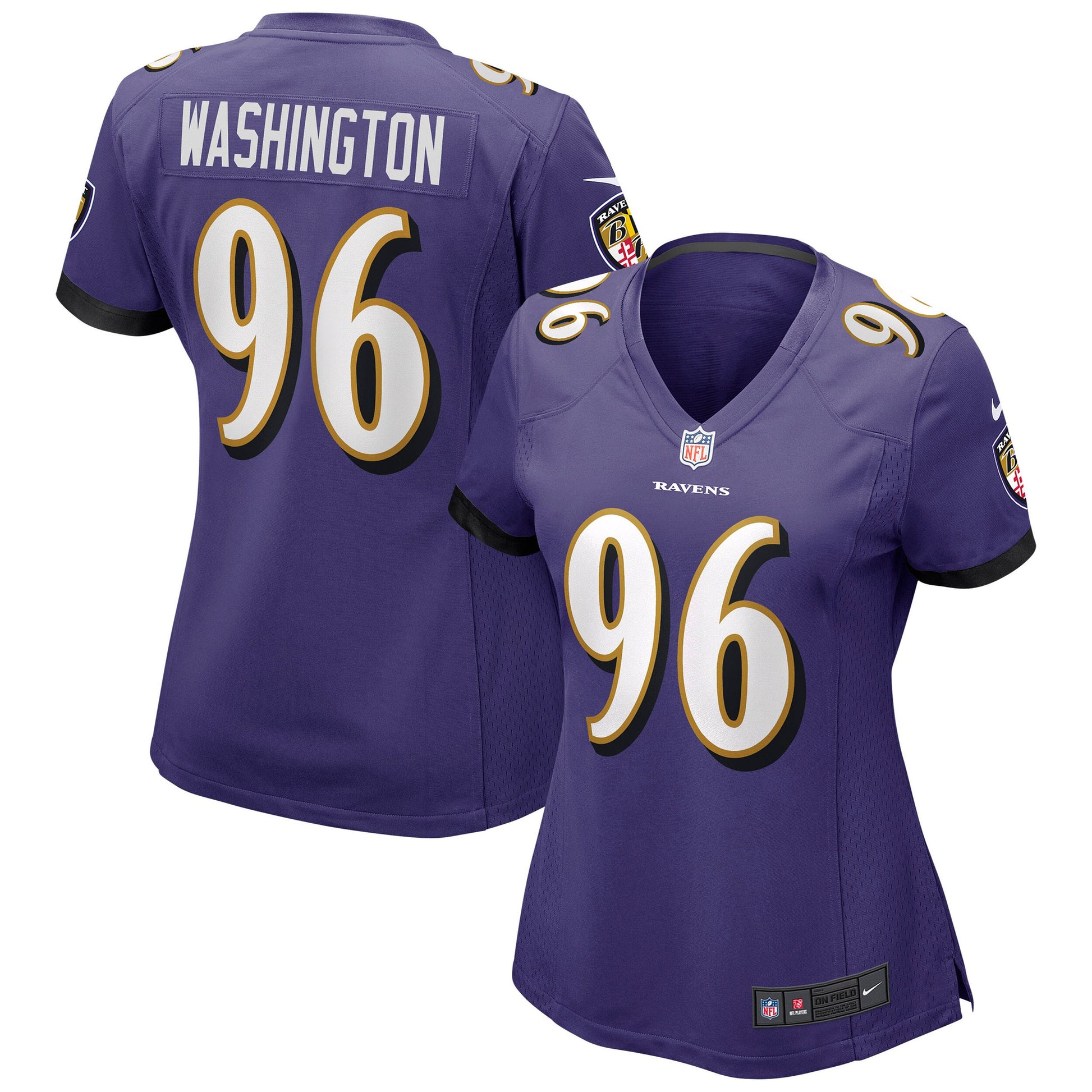 Broderick Washington Baltimore Ravens purple jersey
