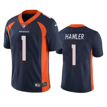 KJ Hamler Denver Broncos navy Untouchable jersey