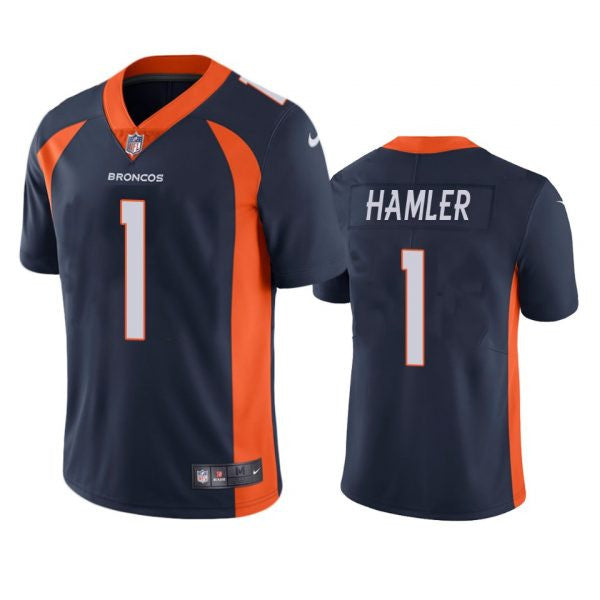 KJ Hamler Denver Broncos navy Untouchable jersey