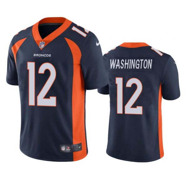 Montrell Washington Denver Broncos navy Vapor jersey