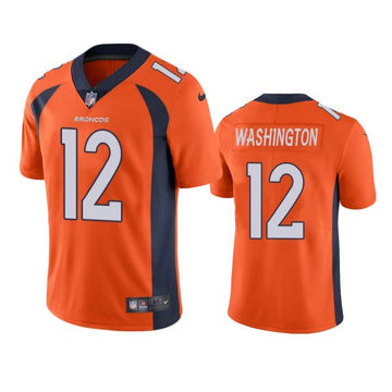 Montrell Washington Denver Broncos orange Vapor jersey