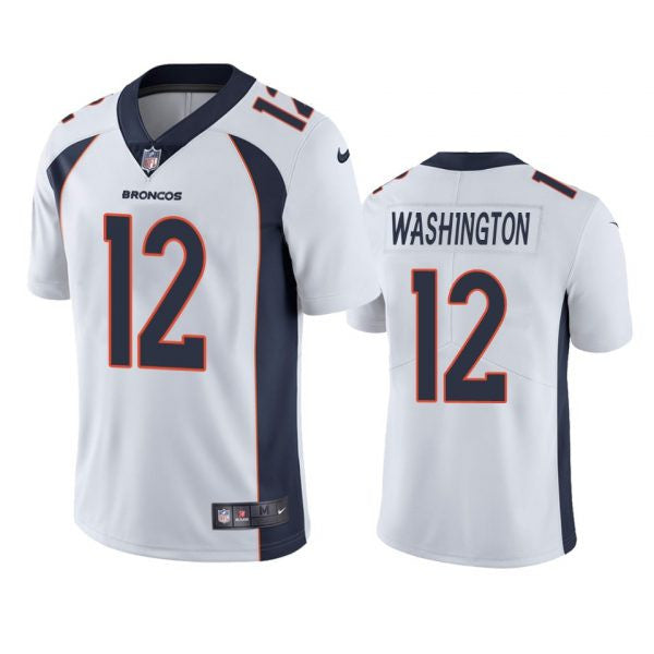 Montrell Washington Denver Broncos white Vapor jersey