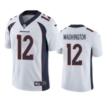 Montrell Washington Denver Broncos white Vapor jersey