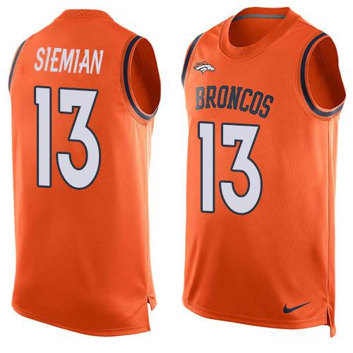 Trevor Siemian Denver Broncos orange Limited jersey