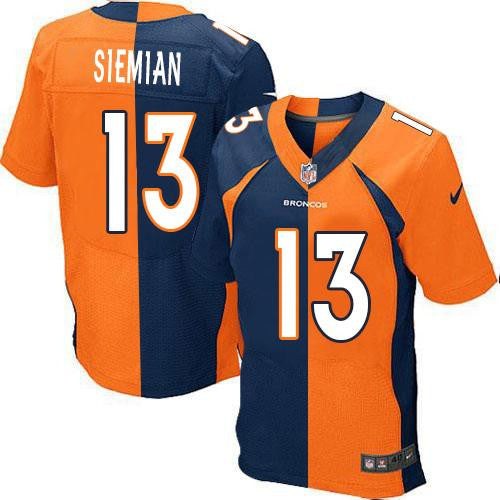 Trevor Siemian Denver Broncos orange Elite jersey